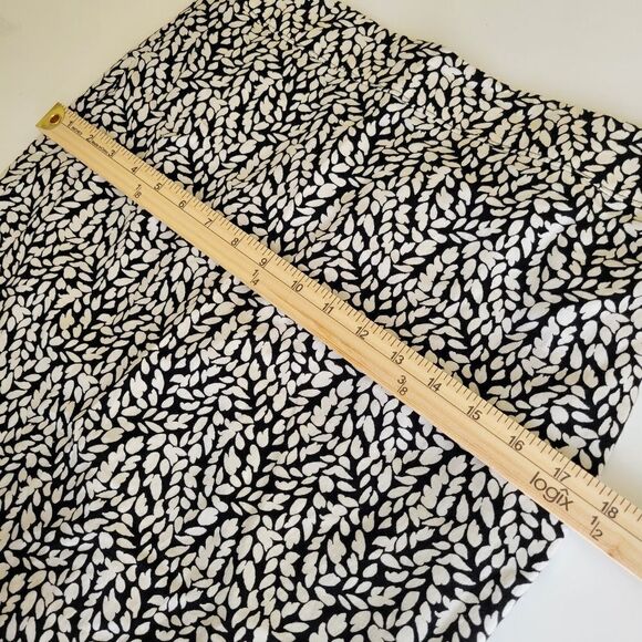 4P LOFT COTTON LINED BLACK & WHITE ZIP SKIRT 4 PETITE - Picture 3 of 11